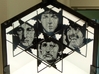 4 Beatle faces in a Minimal Art Object 3d printed 4 faces in one direct view with the help of two mirrors