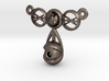 eyeball heart necklace pendant 3d printed 