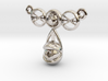 eyeball heart necklace pendant 3d printed 