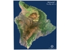 Hawai'i, The Big Island: 9.25"x10.5" 3d printed 
