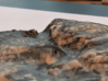 Model of Yosemite Valley, CA (10cm, Full-Color) 3d printed Closeup of El Capitan