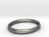 Bangle (OVAL) Medium 3d printed A high polish finish of the silver enhances the whiteness of the metal