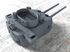 1/350 HMAS Canberra 8"/50 MKVIII Guns 1942 3d printed 3d render showing B and X Turret detail
