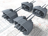 1/192 Tribal Class 4.7" MKXII CPXIX Twin Mounts x4 3d printed 1/192 Tribal Class 4.7" MKXII CPXIX Twin Mounts x4