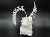 Bloom'n Neko - A Maneki Neko Planter & Orchid 180m 3d printed Actual photo of Shapeway's "White Strong and Flexible" 3d printed  180mm tall product.
