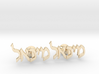 Hebrew Name Cufflinks - "Michoel" 3d printed 