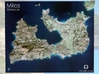 Milos/Melos, Greece Map: 8"x10" 3d printed 