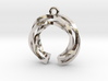 Twisted ring pendant with multiple branchs 3d printed 