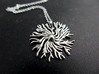 Dictyostelium pendant  3d printed Dictyostelium pendant in polished silver