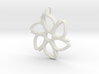 Six-Petaled Flower Pendant 3d printed 