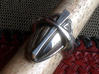 Cross Ring - Size 9 (18.95 mm) 3d printed Shown in Polished Silver