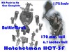 1-72 BattleMech Hatchetman In Parts 3d printed 