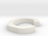 c Arial font letter 3d printed 
