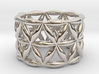 Flower of Life Ring 3d printed 
