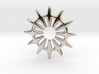 12 pointed star for pendants & earrings 3d printed 