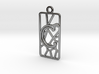 Personalised Inkscape Voronoi Earring Rectangular 3d printed 
