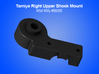 Tamiya RC (Part J-2) Right Upper Shock Mount for V 3d printed 