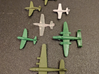 P-51 Mustang x8 (Axis & Allies) 3d printed Side by side with other game pieces for size comparison