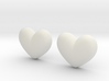 Batman Kisses Heart Earrings (front pieces only) 3d printed 
