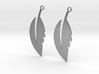 Feather Earrings 3d printed 