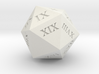 Customizable Spindown D20 with Roman Numerals 3d printed 