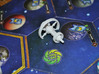 Human Dreadnought 3d printed A Sol Dreadnought defends Quann in a game of Twilight Imperium 3