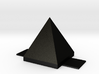Pyramid: with base (no holes) 3d printed 