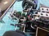 set of compression fittings scale 1/20th 3d printed Installed in a Tamiya Lotus 78 1/20th.