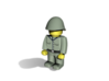 5 x Netherlands WWII 3d printed Example figurine wearing the helmet in hand colored FD