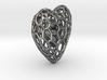 Voronoi Double Heart Pendant 3d printed 