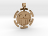 Circle One Piece skull [pendant] 3d printed 