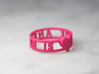 The Answer Is w/ Heart Charm, Pink Nylon Plastic 3d printed 
