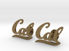 Cal Berkeley Cufflinks, Customizable 3d printed 