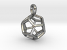 Dodecahedron Platonic Solid Pendant 3d printed 