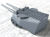 1/200 HMS Invincible 1907 12" MKX Guns x4 3d printed 3d render showing Turret A and Y detail