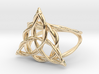 Woven triquetra ring 3d printed 