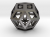 Rhombic Triacontahedron Steel 1" 3d printed 