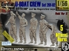 1/56 German U-Boot Crew Set201-02 3d printed 
