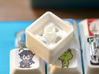 Double-Decker Keycap - Switch as keycap 3d printed Inside. The switch on the top can be set any direction.