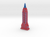 Empire State Building in Red White Blue Patriotic  3d printed 