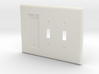 Philips Hue Dimmer 3 Gang Switch Plate L 3d printed 