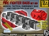 1/72 Med Tac Emerg-Firefight Gear Bag Set001 3d printed 