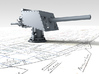 1/72 V & W Class 4"/45 (10.2 cm) MKV CPII Gun x1 3d printed 3d render showing product detail