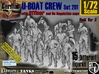 1/72 German U-Boot Crew Set201 3d printed 
