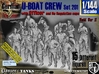 1/144 German U-Boot Crew Set201 3d printed 