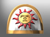 Strategicum pattern Shoulder Pads: Sun Brotherhood 3d printed 