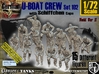 1/72 German U-Boot Crew Set102 3d printed 