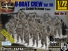 1/72 German U-Boot Crew Set101 3d printed 