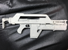 1/10 scale Pulse Rifle for 7” action figures 3d printed Rifle printed in Frosted Extreme Detail and primed for painting.