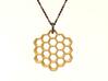 Honeycomb Slice Pendant 3d printed Chain not included.
